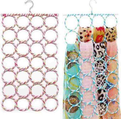 28 rings scarves holder