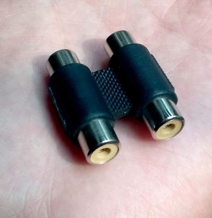 AV Connector Joint Two Straight Rows of AV Audio and Video Adapter Plug ...