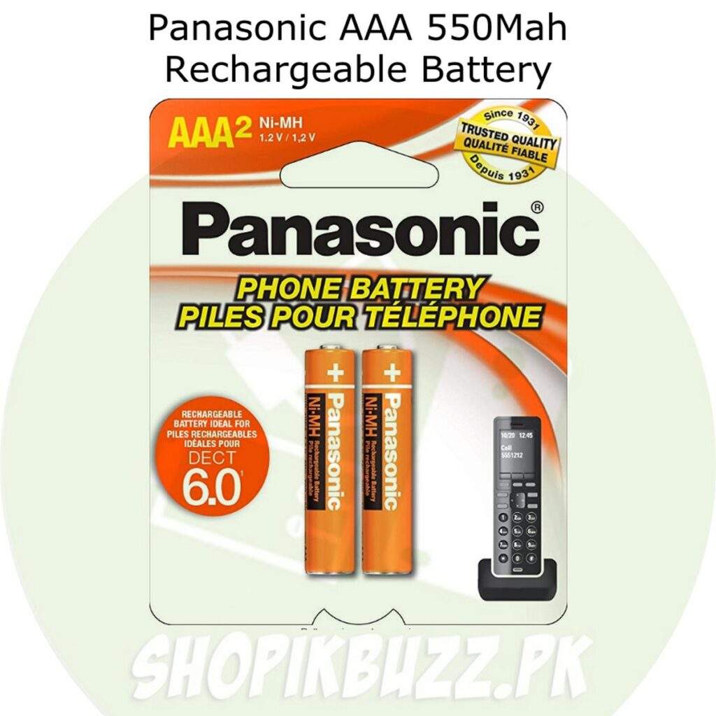 (Pack of 2) AAA Rechargeable Cell Battery 550mah Ni-MH |2x AAA