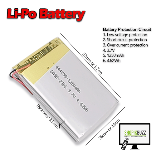 Rechargeable Battery 1250 mAh